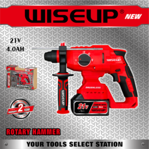 WISEUP PERFORATEUR AVEC 1 BATTERIE + CHARGEUR 21V 4AMP 171406
