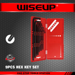 WISEUP CAISSE CLE ETOILE NOIR 9PCS GM 032330