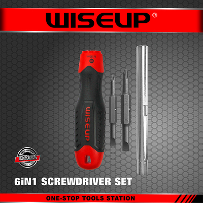 WISEUP TOURNEVIS DEMONTABLE 6 EN 1 090209