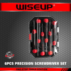 WISEUP JEU DE TOURNEVIS DE PRECISION NOIR 6PCS 090301