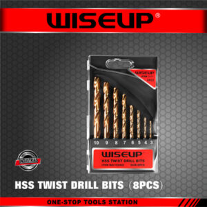 WISEUP JEU MECHE ACIER HSS 8PCS (3-4-5-6-7-8-9-10MM) 102402