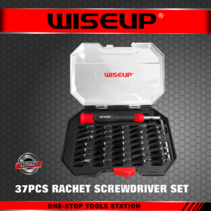 WISEUP JEU DE TOURNEVIS AVEC EMBOUT 37PCS 090302