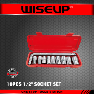 WISEUP CAISSE DOUILLE CHROME 1/2 10-12-13-14-16-17-19-22-24 10PCS 070206