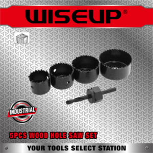 WISEUP JEU SCIE CLOCHE PLACO/BOIS 05PCS 32MM-54MM 103106