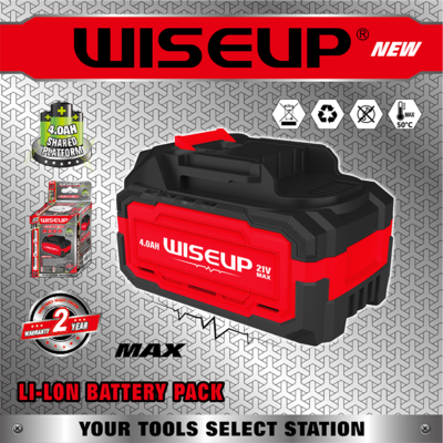 WISEUP BATTERIE 21V/4.0AH 171440