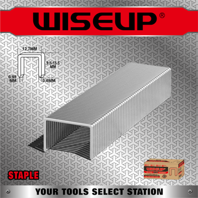 WISEUP AGRAFE POUR AGRAFFEUSE 0.6*0.95*9.5MM  5000PCS 121604