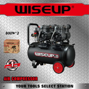 WISEUP COMPRESSEUR SILENCIEUX 2MOTEUR  50L 170605