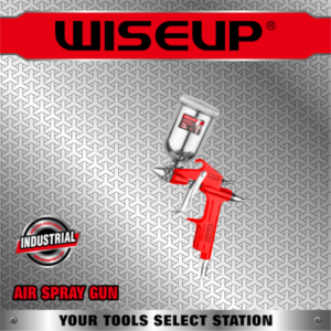 WISEUP PISTOLET PEINTURE A AIR 0.5MM RESERVOIR METALIQUE 100ML 120407