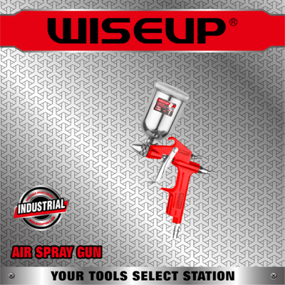 WISEUP PISTOLET PEINTURE A AIR 0.5MM RESERVOIR METALIQUE 100ML 120407