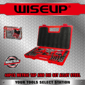 WISEUP CAISSE FILLIERE+TARAUD 40PCS 102840