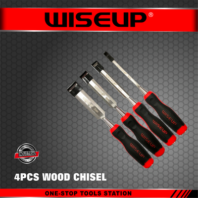 WISEUP JEU DE CISEAU BOIS 4PCS (6-12-19-25MM) 051301