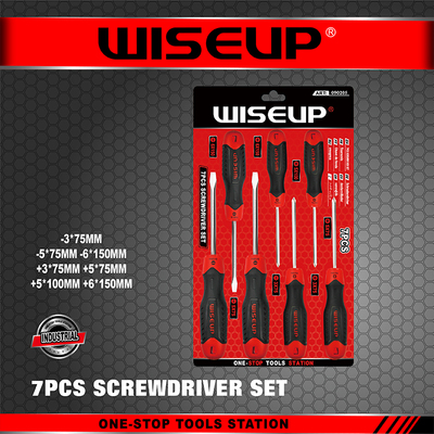 WISEUP JEU DE TOURNEVIS NOIR 7PCS 090205