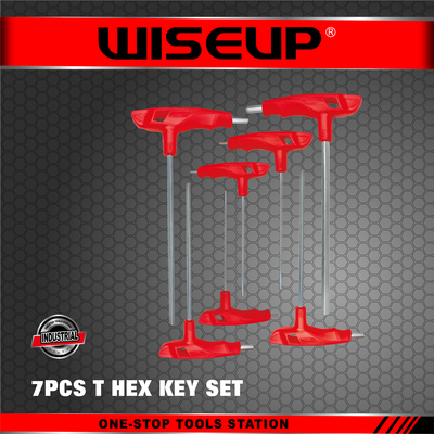 WISEUP JEU CLE ALLEN EN T 7PCS (2-2,5-3- 4-5-6-8MM) 032331