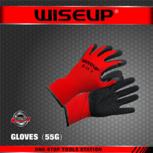 WISEUP PAIRE DE GANT ROUGE NOIR 64G 10"/250MM 140801