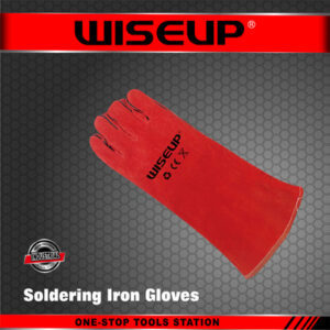 WISEUP PAIRE DE GANT ANTI CHALEUR SOUDEUR ROUGE 14"/350MM GM 140702