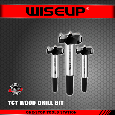 TCT WOOD DRILL BIT 101301 WISEUP MECHE BOIS DEFONCEUSE NOIR