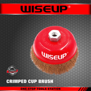 WISEUP BROSSE METALIQUE RONDE JAUNE N°5" 125MM 130609