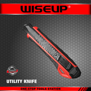 WISEUP CUTTEUR ANTI CHOC ROUGE ET NOIR LAME NOIR SK5 100103